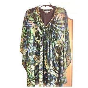 JENNIFER LOPES DRESS l, Embellish Caften, Mid Lenght, SIZE XS